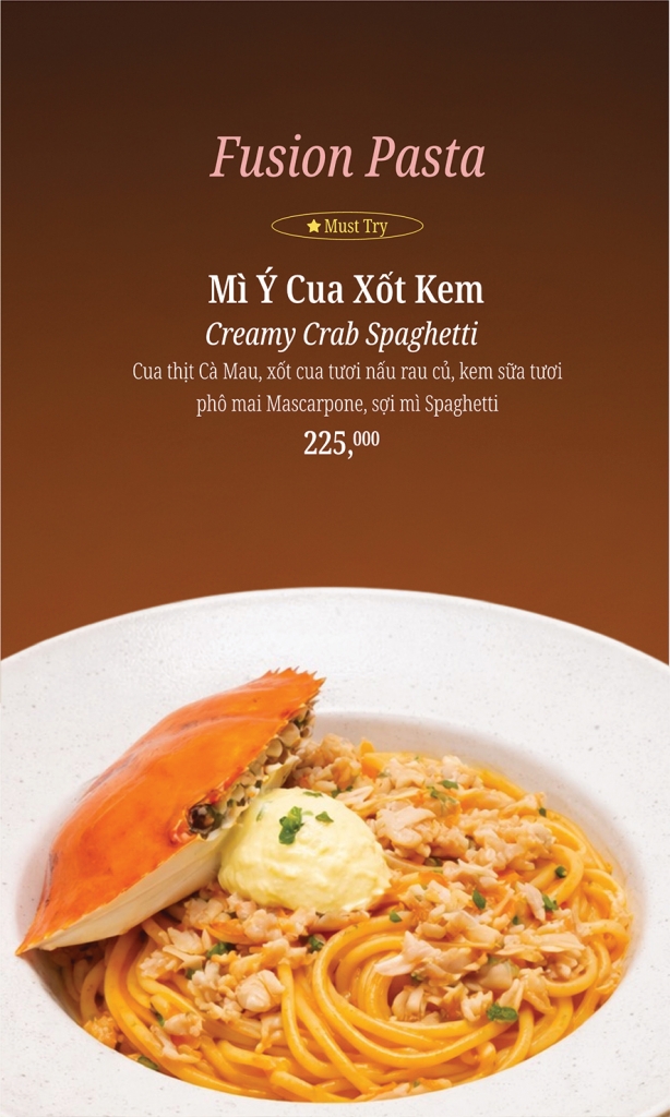 Mì Ý Cua Xốt Kem